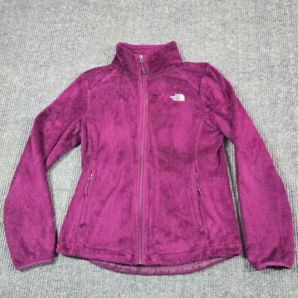 The North Face Jacket Womens Medium Purple Osito Fleece Full Zip Soft‎ Outdoors